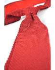 Red Knit Tie - Beckett & Robb