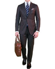 Brown Flannel Suit - Beckett & Robb