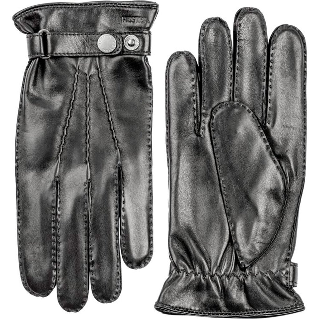 Hestra Leather Gloves - Black - Beckett &amp; Robb