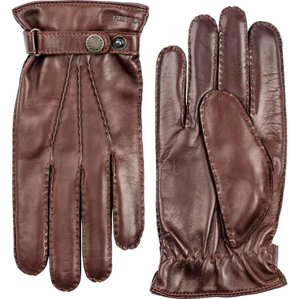 Hestra Leather Gloves - Chestnut - Beckett &amp; Robb