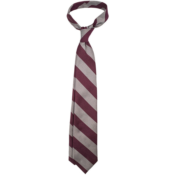 Classic Purple & Grey Tie - Beckett & Robb