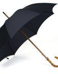 Fox Whanghee Handle Stick Umbrella - Navy Canopy - Beckett & Robb