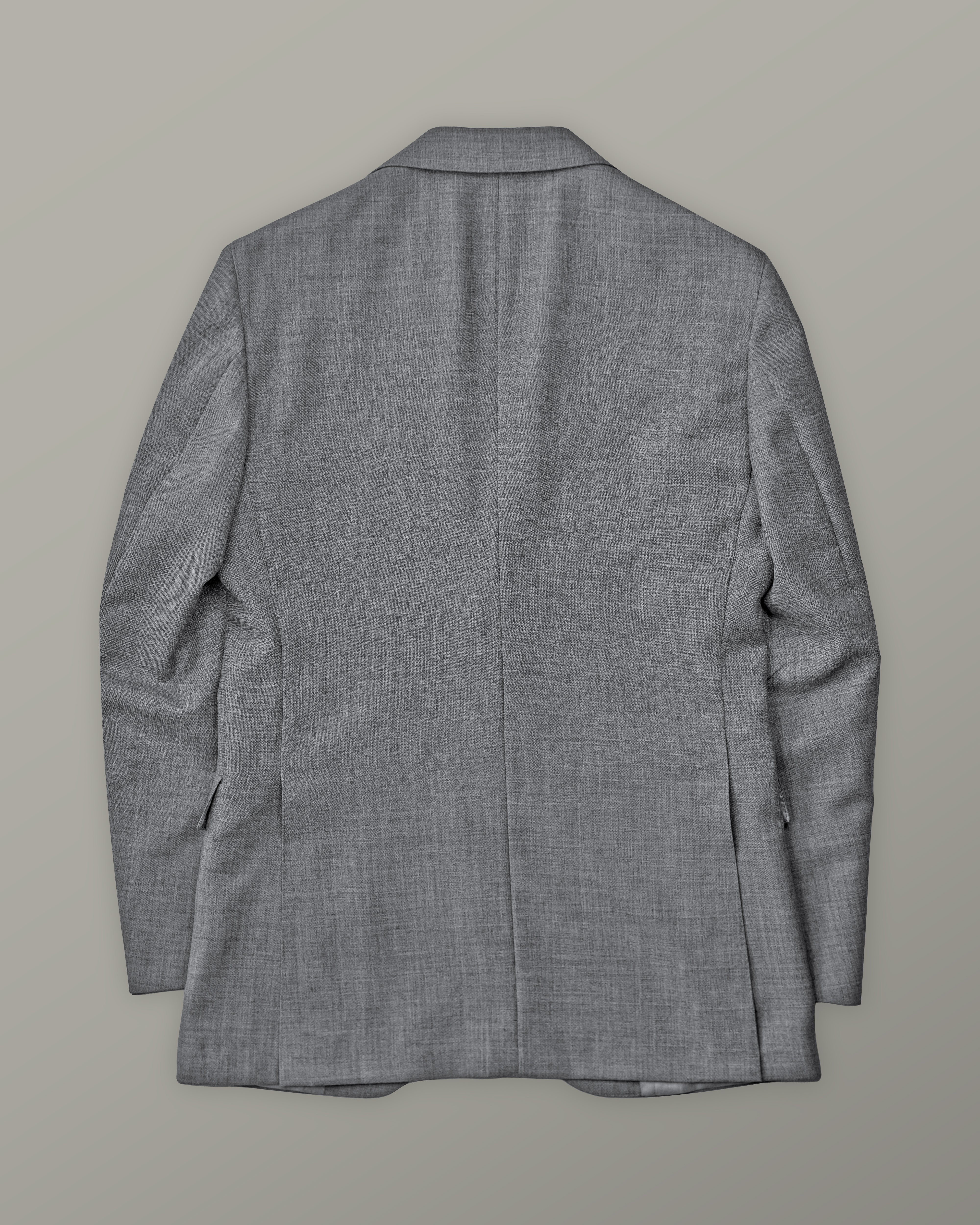 Two Piece - Mid Grey Plain Tropical Wool