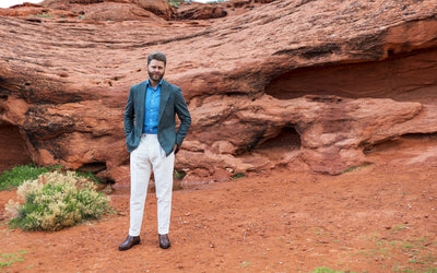 Green Hopsack Sport Coat - Beckett & Robb