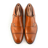Roma Caramel Double Monk Strap - Beckett & Robb