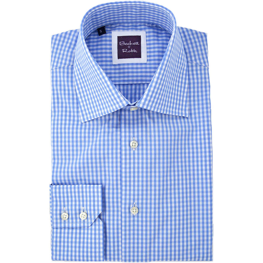 Light Blue Gingham Shirt
