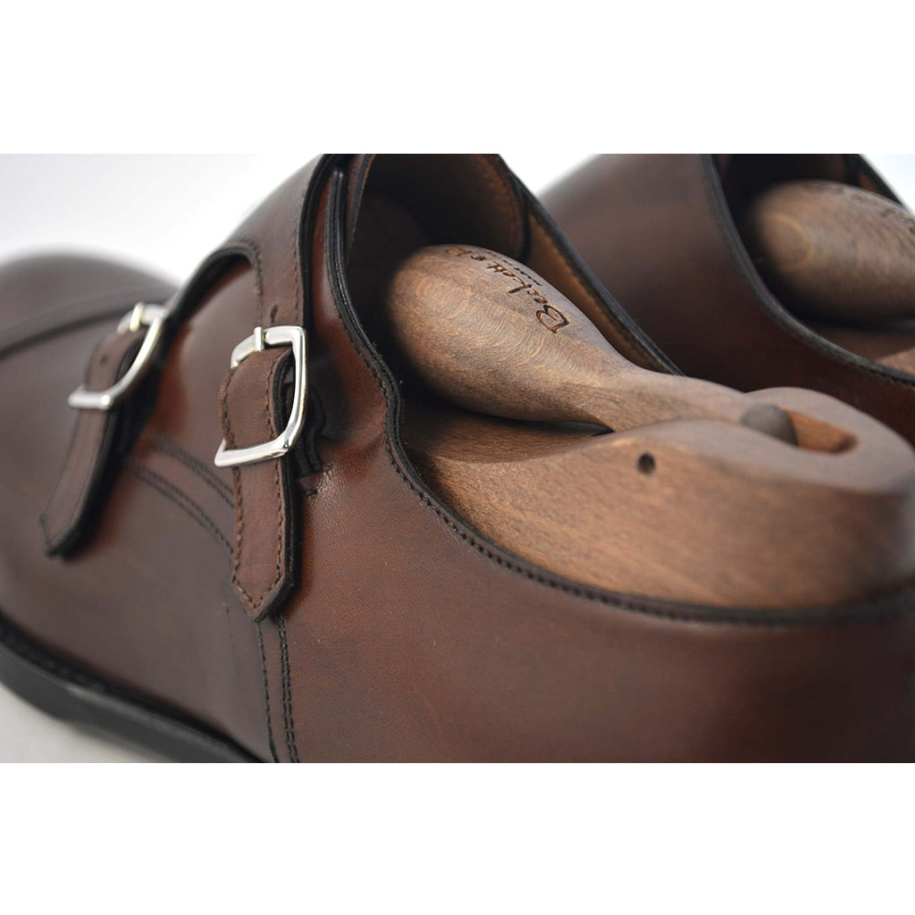 Roma Dark Brown Double Monk Strap - Beckett & Robb