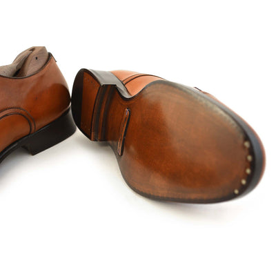 Roma Caramel Double Monk Strap - Beckett & Robb