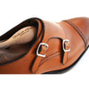 Roma Caramel Double Monk Strap - Beckett & Robb