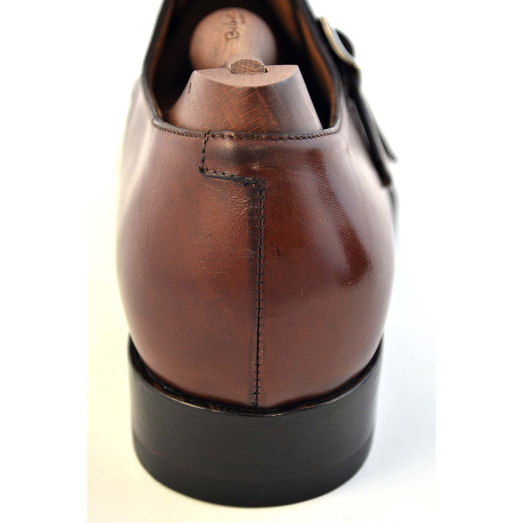 Roma Dark Brown Double Monk Strap - Beckett & Robb