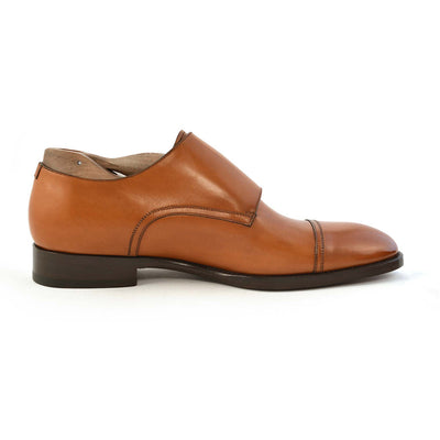 Roma Caramel Double Monk Strap - Beckett & Robb