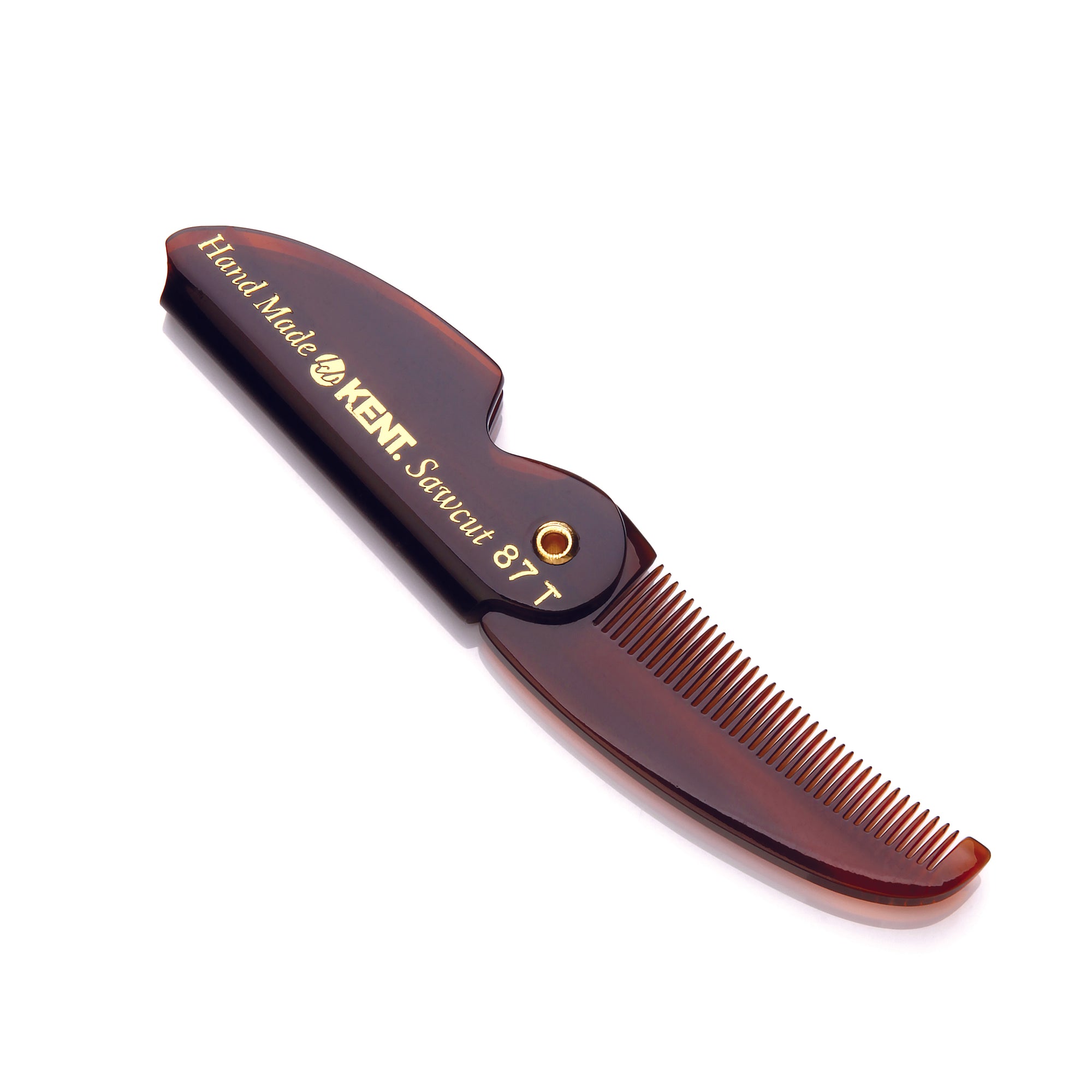 Kent Folding Beard and Mustache Comb (A87T) - Beckett &amp; Robb