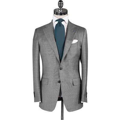 Light Grey Bird's Eye Suit - Beckett & Robb