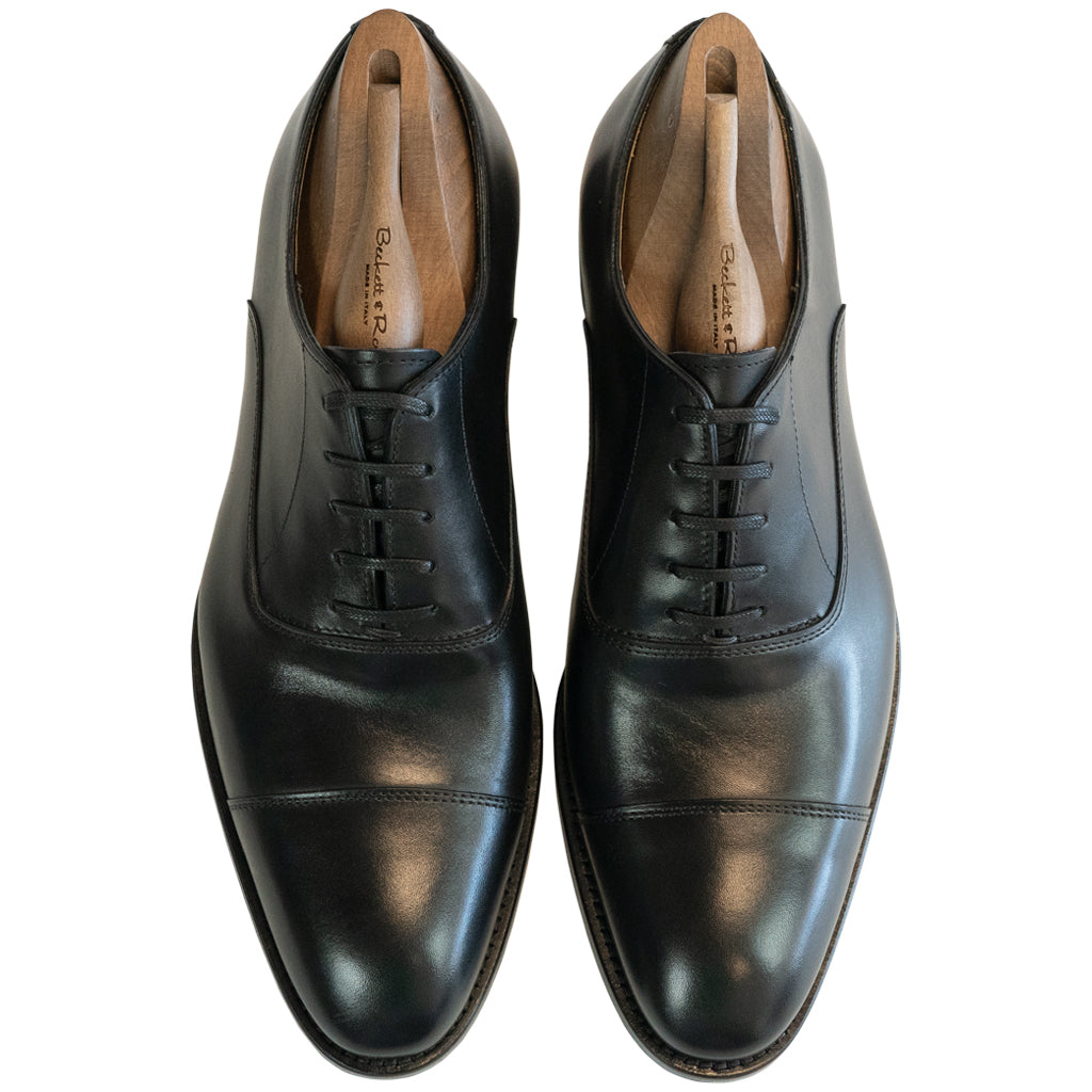 Tiber Black Cap Toe - Beckett & Robb