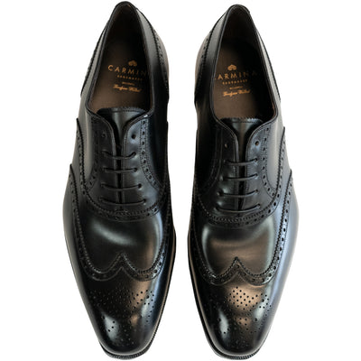 Carmina Black Wingtip - 922 - Beckett & Robb