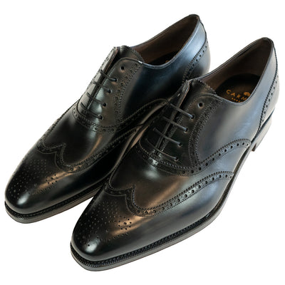 Carmina Black Wingtip - 922 - Beckett & Robb