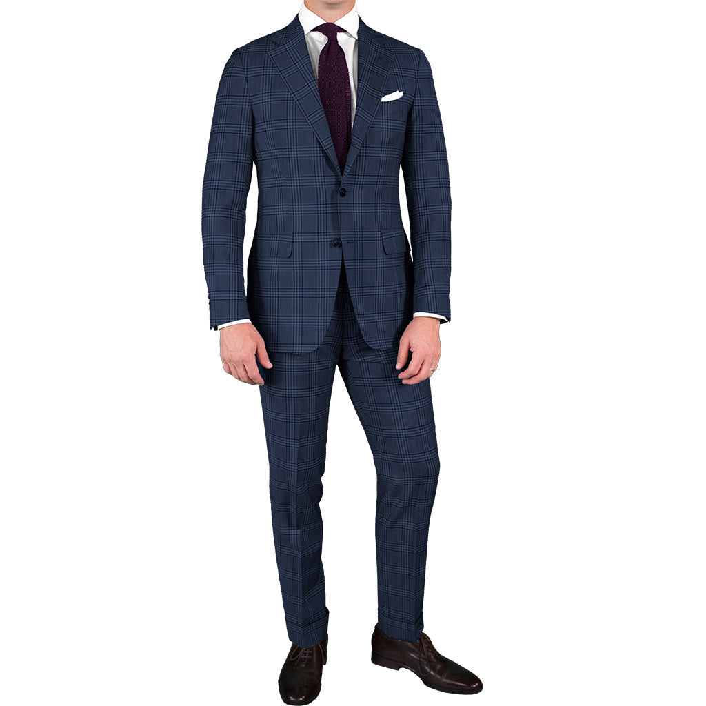 Bold Blue Plaid Suit - Beckett &amp; Robb