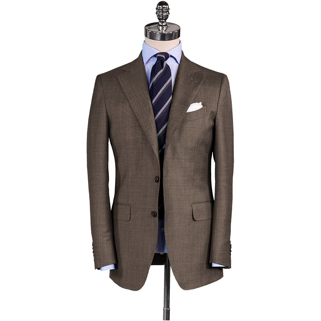 Brown Sharkskin Suit - Beckett & Robb