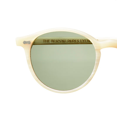 Cran Ivory Frame - Bottle Green Lenses - Beckett & Robb
