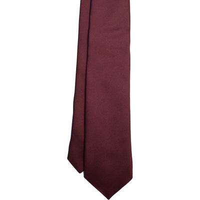 Burgundy Silk Tie - Beckett & Robb