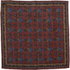 Burgundy Elephant Print Pocket Square - Beckett & Robb