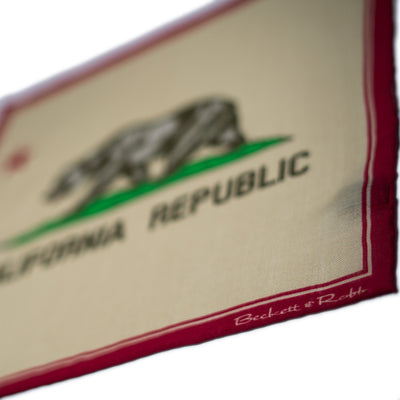 California Flag Pocket Square - Beckett & Robb