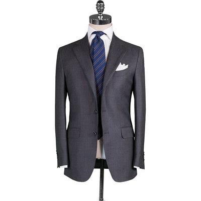 Dark Grey Bird's Eye Suit - Beckett & Robb
