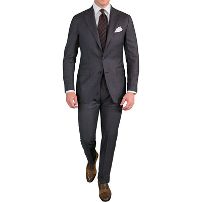 Dark Grey Bird's Eye Suit - Beckett & Robb