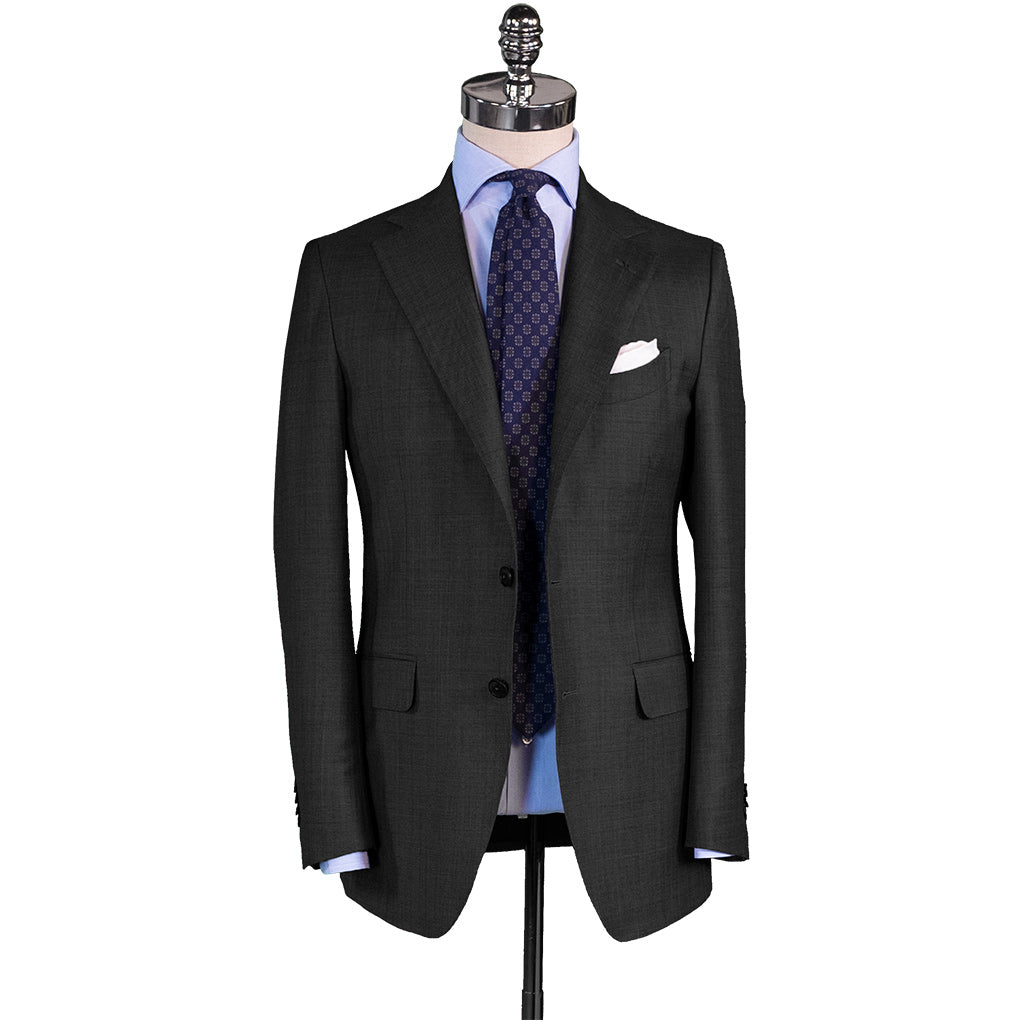 Charcoal Sharkskin Suit - Beckett & Robb