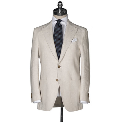 Textured Cream Sport Coat - Beckett & Robb