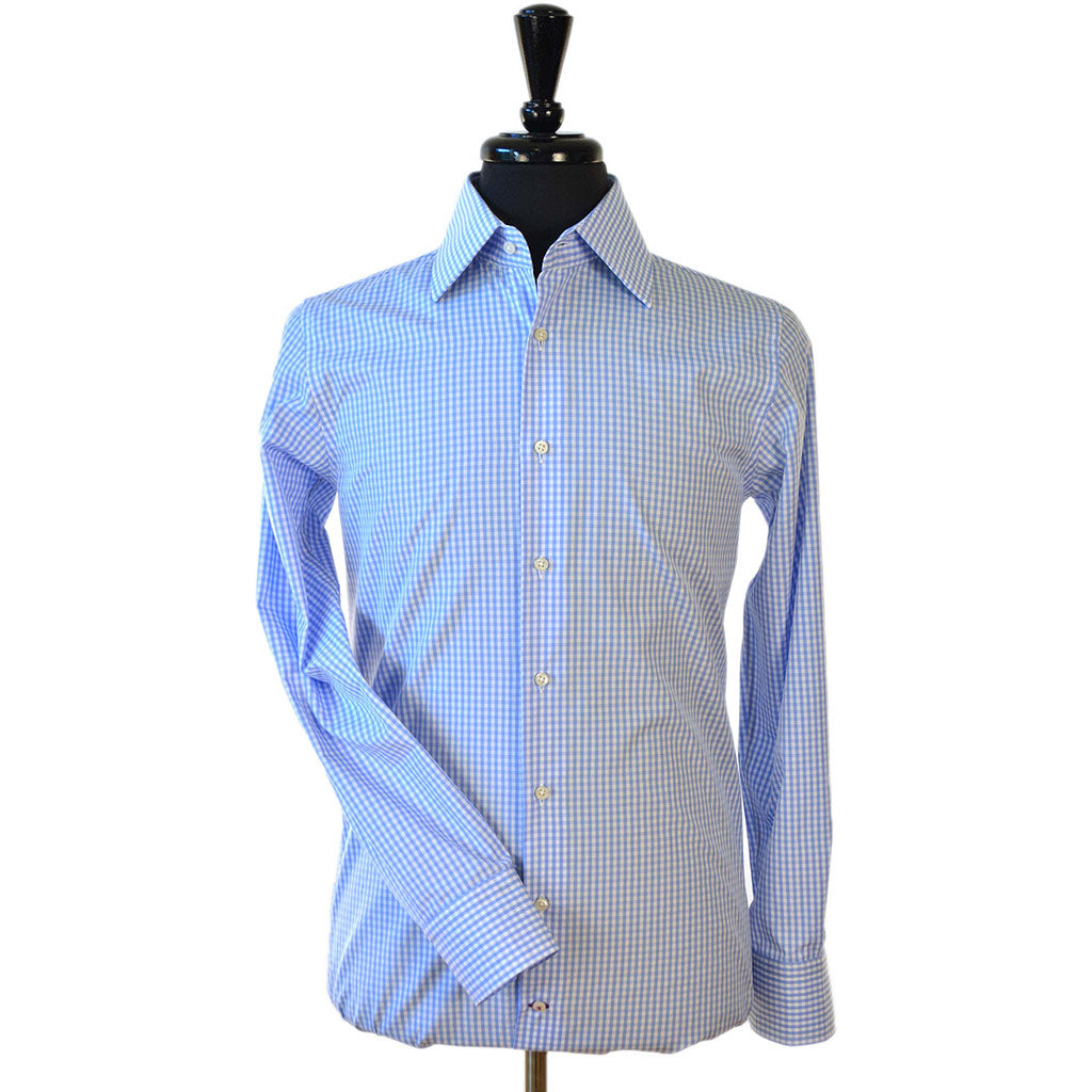 Light Blue Gingham Shirt - Beckett &amp; Robb