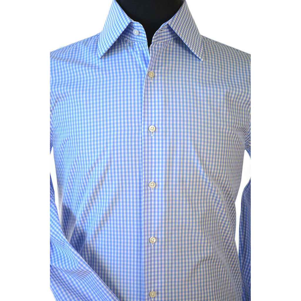 Light Blue Gingham Shirt - Beckett &amp; Robb