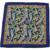 Navy Paisley Pocket Square - Beckett & Robb
