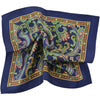 Navy Paisley Pocket Square - Beckett & Robb