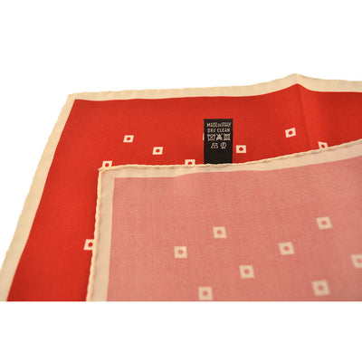 Red & White Pocket Square - Beckett & Robb