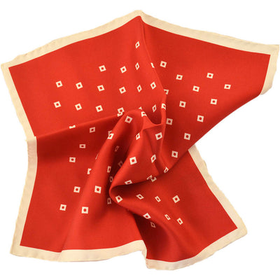Red & White Pocket Square - Beckett & Robb
