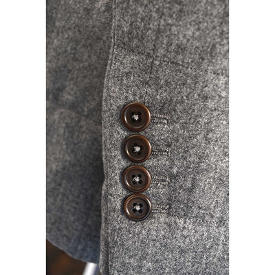 Grey Quilted Flannel Jacket - Beckett & Robb