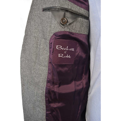 Grey Quilted Flannel Jacket - Beckett & Robb