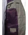 Grey Quilted Flannel Jacket - Beckett & Robb