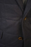 Navy Quilted Flannel Jacket - Beckett & Robb