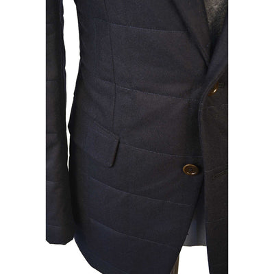 Navy Quilted Flannel Jacket - Beckett & Robb