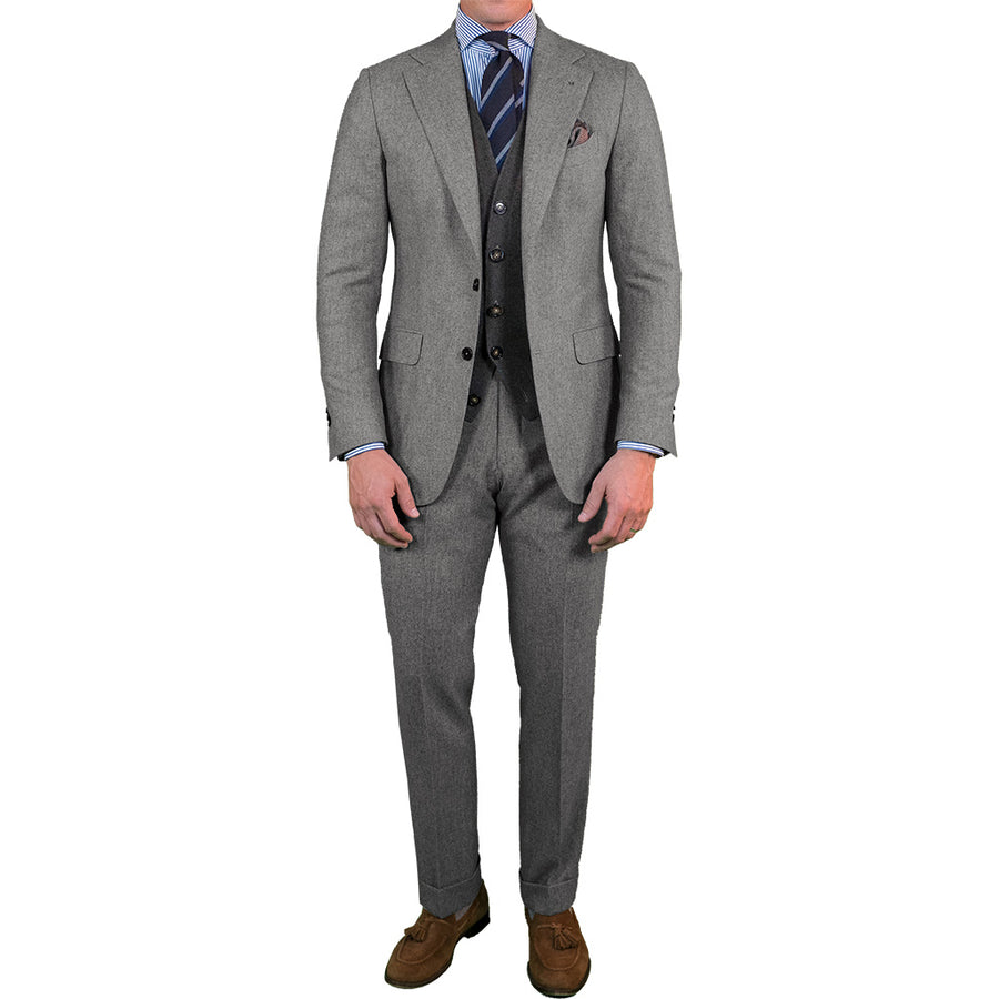 Mid Grey Flannel Suit - Beckett & Robb