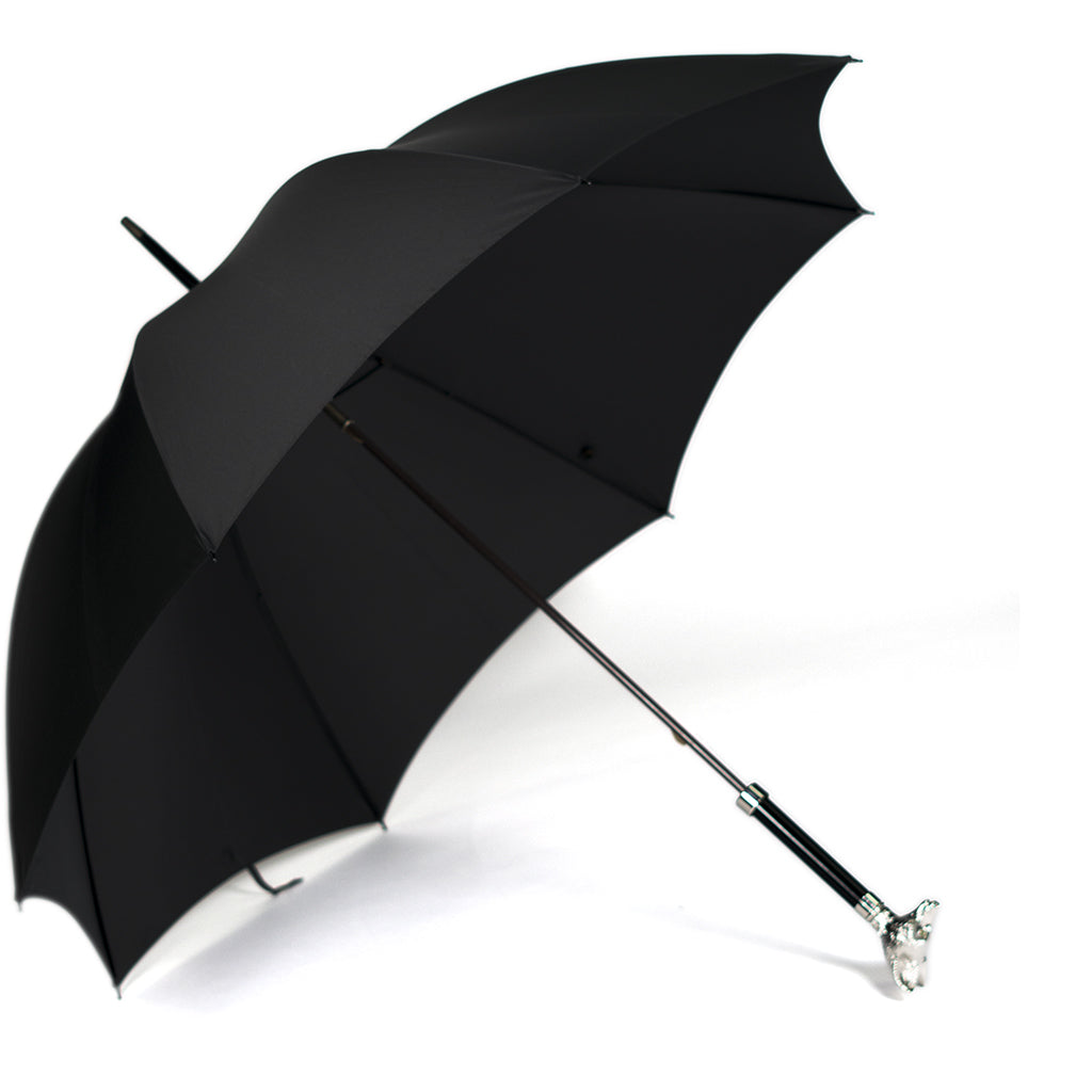 Fox Nickel Fox Head Tube Umbrella - Dark Grey Canopy - Beckett & Robb
