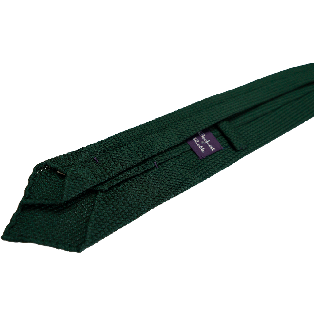 Green Grenadine Tie (Garza grossa) - Beckett &amp; Robb