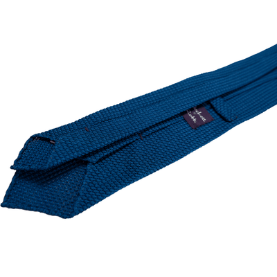 Mid-Blue Grenadine Tie (Garza Grossa) - Beckett & Robb