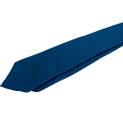 Mid-Blue Grenadine Tie (Garza Grossa) - Beckett & Robb