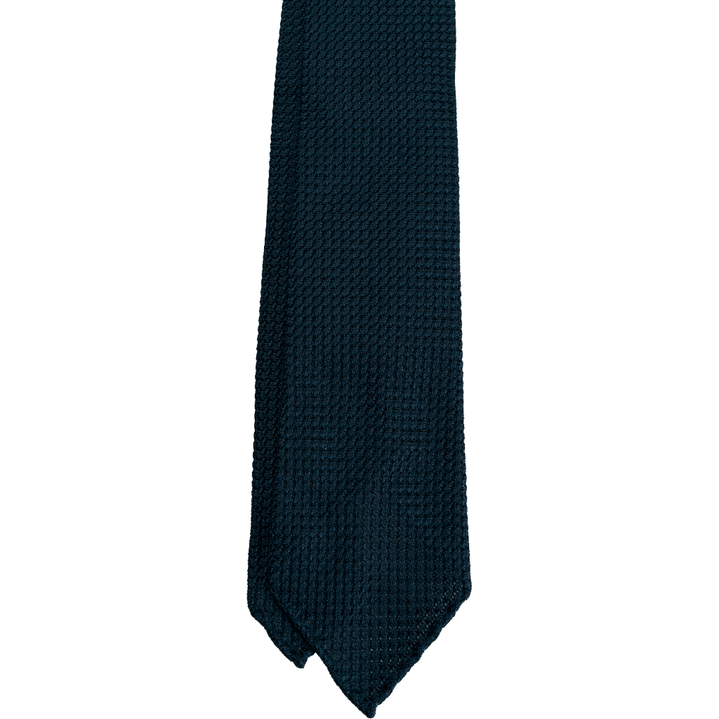 Navy Grenadine Tie (Garza grossa) - Beckett & Robb