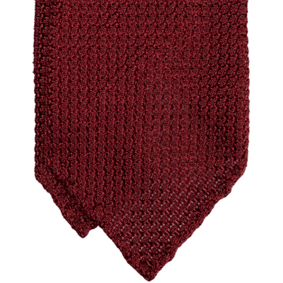 Maroon Grenadine Tie (Garza grossa) - Beckett & Robb
