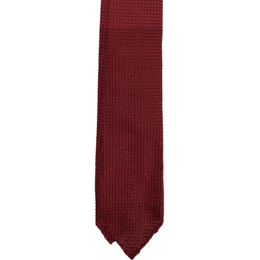 Maroon Grenadine Tie (Garza grossa)
