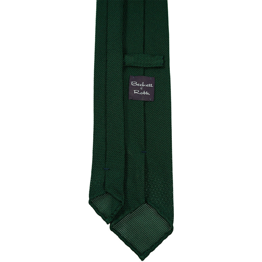 Green Grenadine Tie (Garza Piccola) - Beckett & Robb